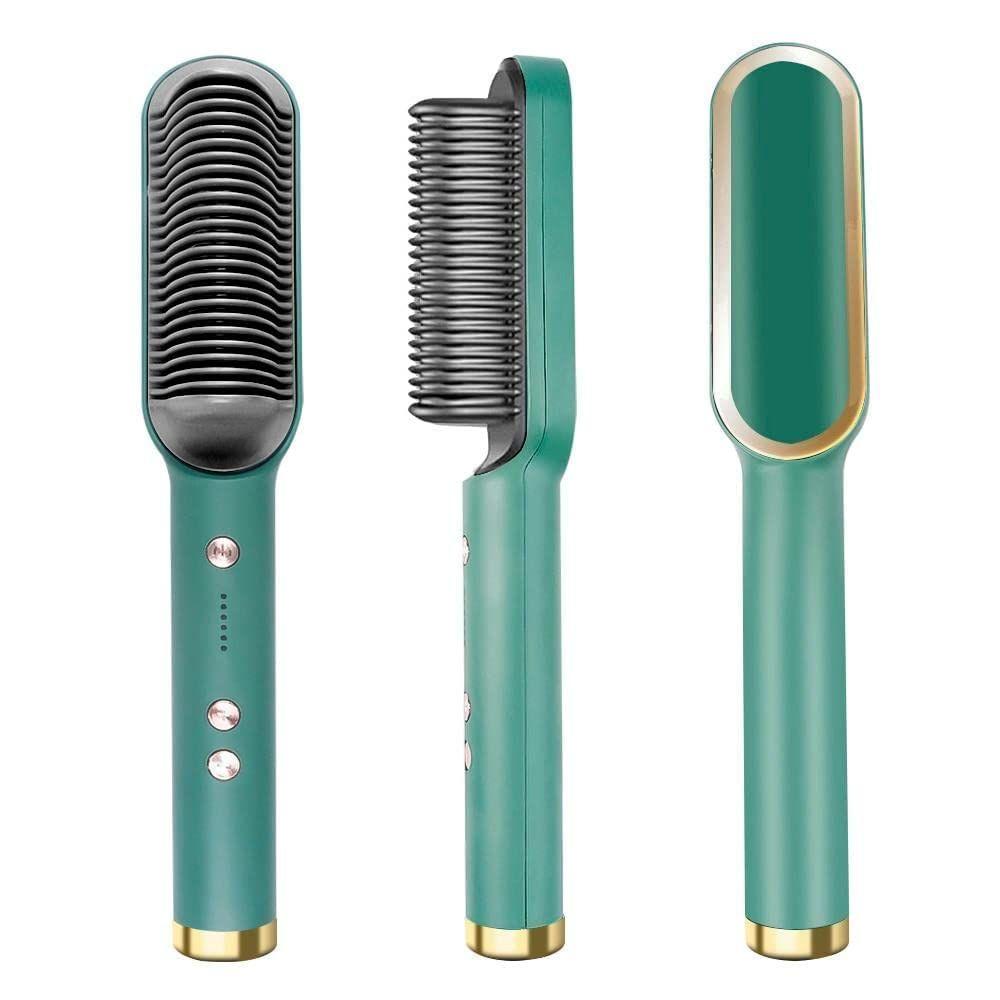 Hair Straightener Comb for Women & Men, Hair Styler, Straightener Machine Brush/PTC Heating Electric Straightener ihrux3-82