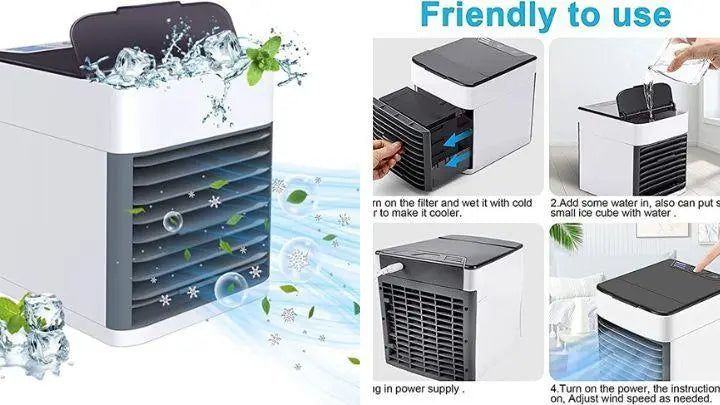 Portable Mini Air Conditioner Small Size 500Ml Water Tank USB Powered ihrux3-82