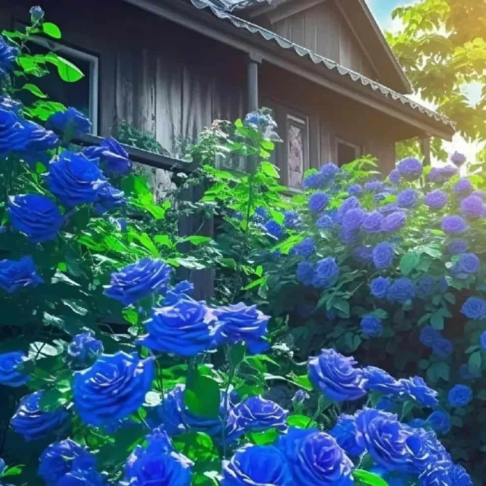 Blue Climbing Rose Seeds ihrux3-82